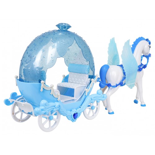 Carriage with Horses + Doll Set