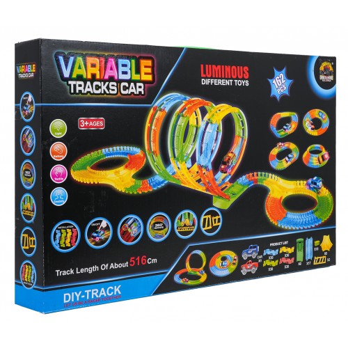Car Race Track VARIABLE 162pcs.