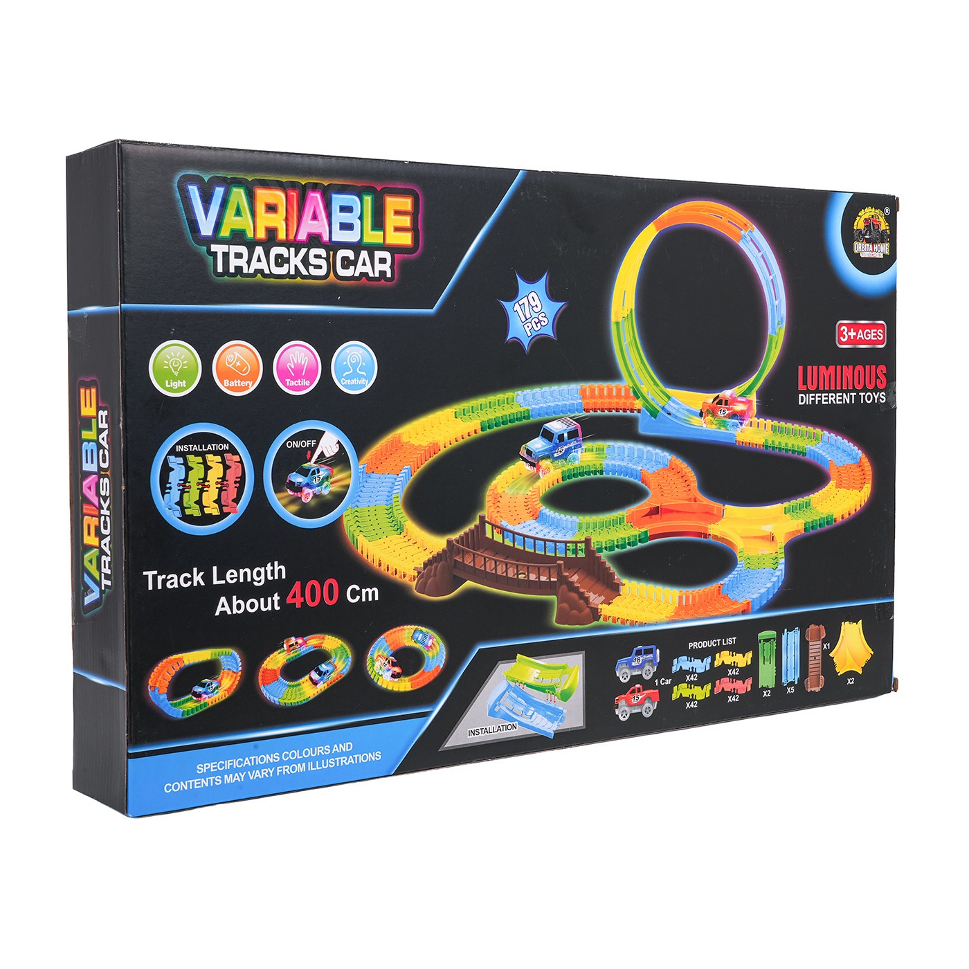Car Race Track VARIABLE 179pcs.