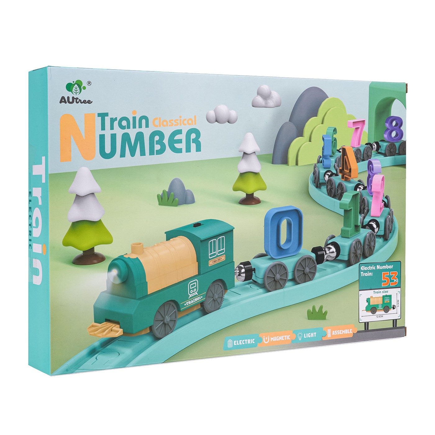 Mathematical Train 53 pcs.