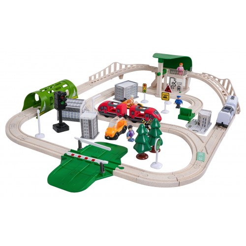 City Train with Light and Sound Function 80 pcs.