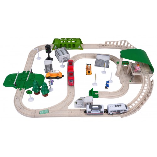City Train with Light and Sound Function 80 pcs.