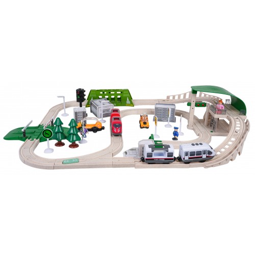 City Train with Light and Sound Function 80 pcs.