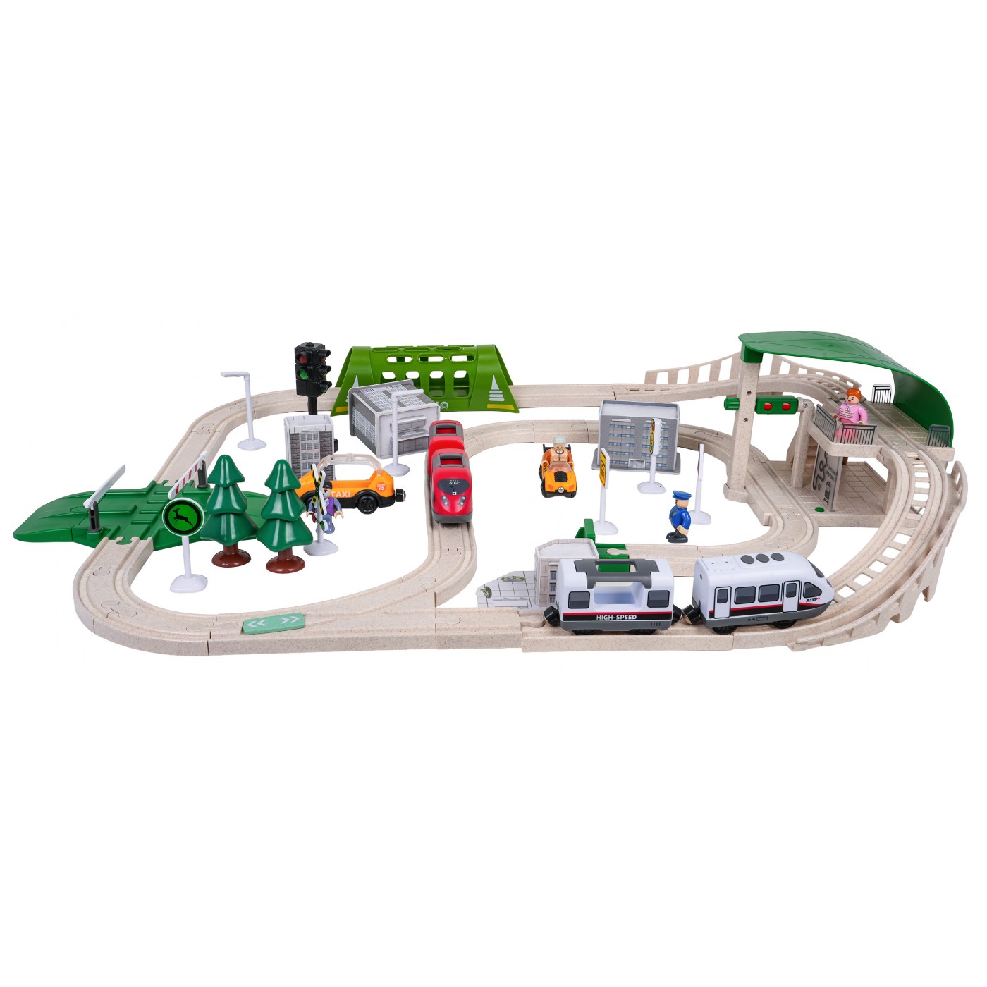 City Train with Light and Sound Function 80 pcs.