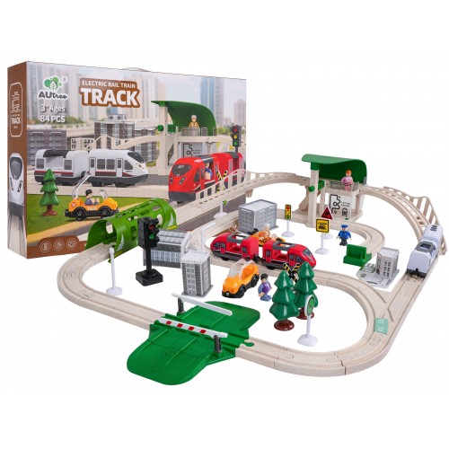 City Train with Light and Sound Function 80 pcs.