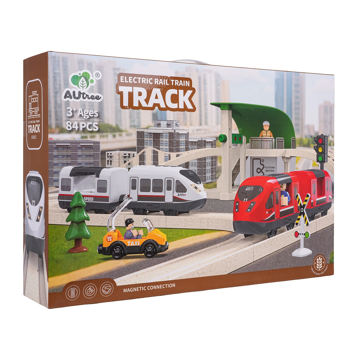 City Train with Light and Sound Function 80 pcs.