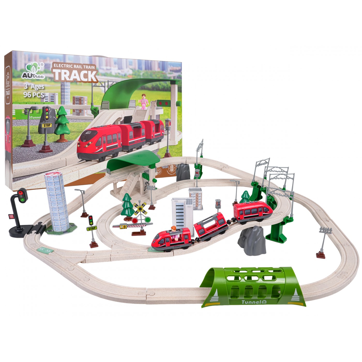 City Train with Light and Sound Function 89 pcs.