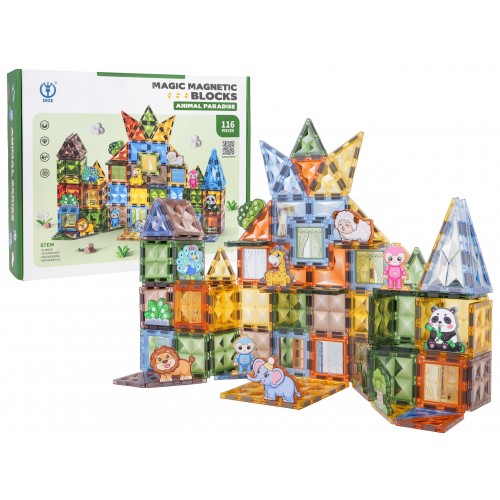 Magnetic Blocks Set 116 pcs.