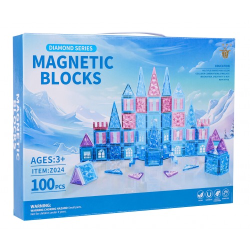 ICE SNOW Magnetic Blocks Set 100pcs.