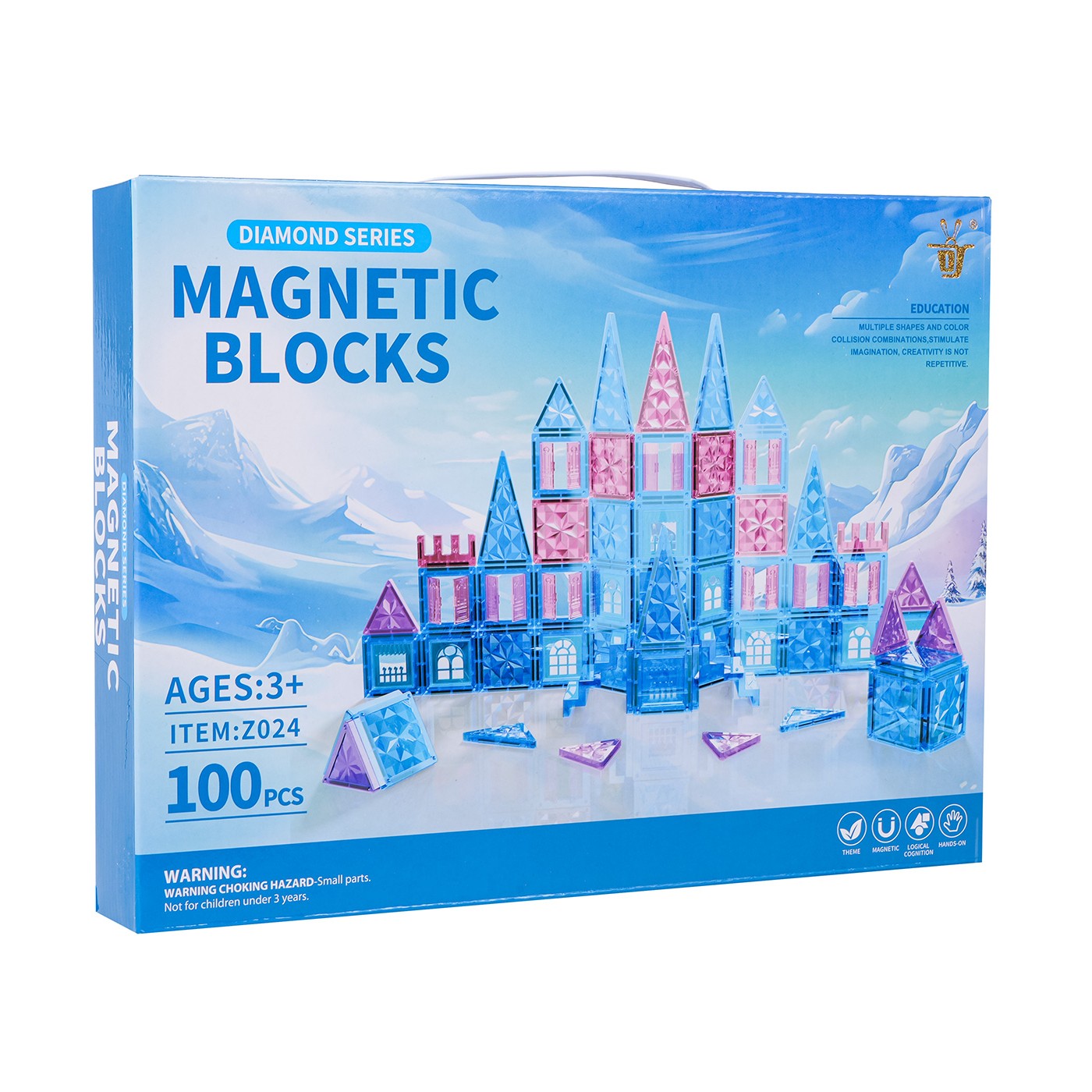 ICE SNOW Magnetic Blocks Set 100pcs.