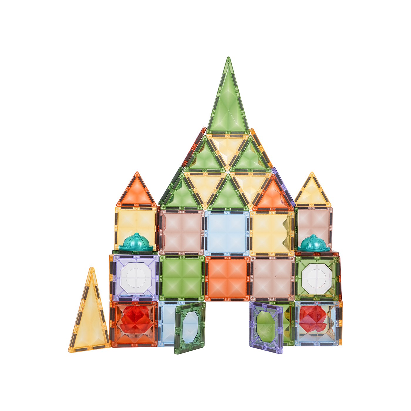 3D Magnetic Blocks Set with Backlight, 75 pcs.