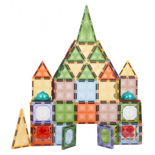 3D Magnetic Blocks Set with Backlight, 75 pcs.