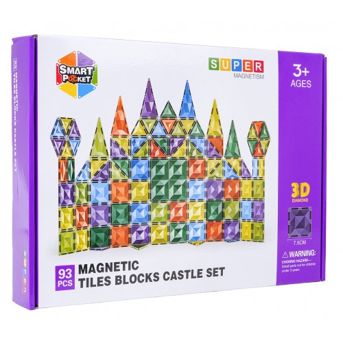 3D Magnetic Blocks Set 93pcs.