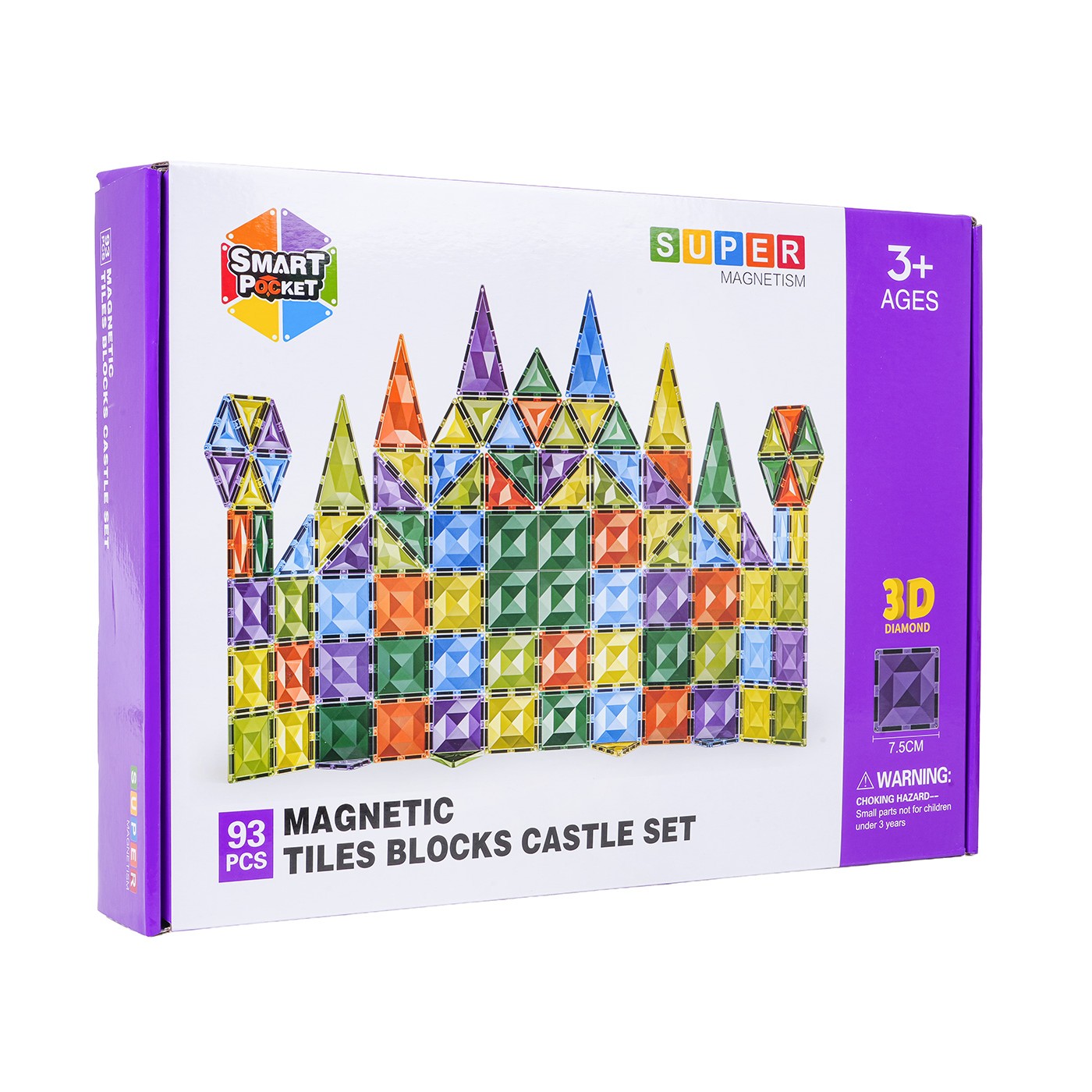 3D Magnetic Blocks Set 93pcs.