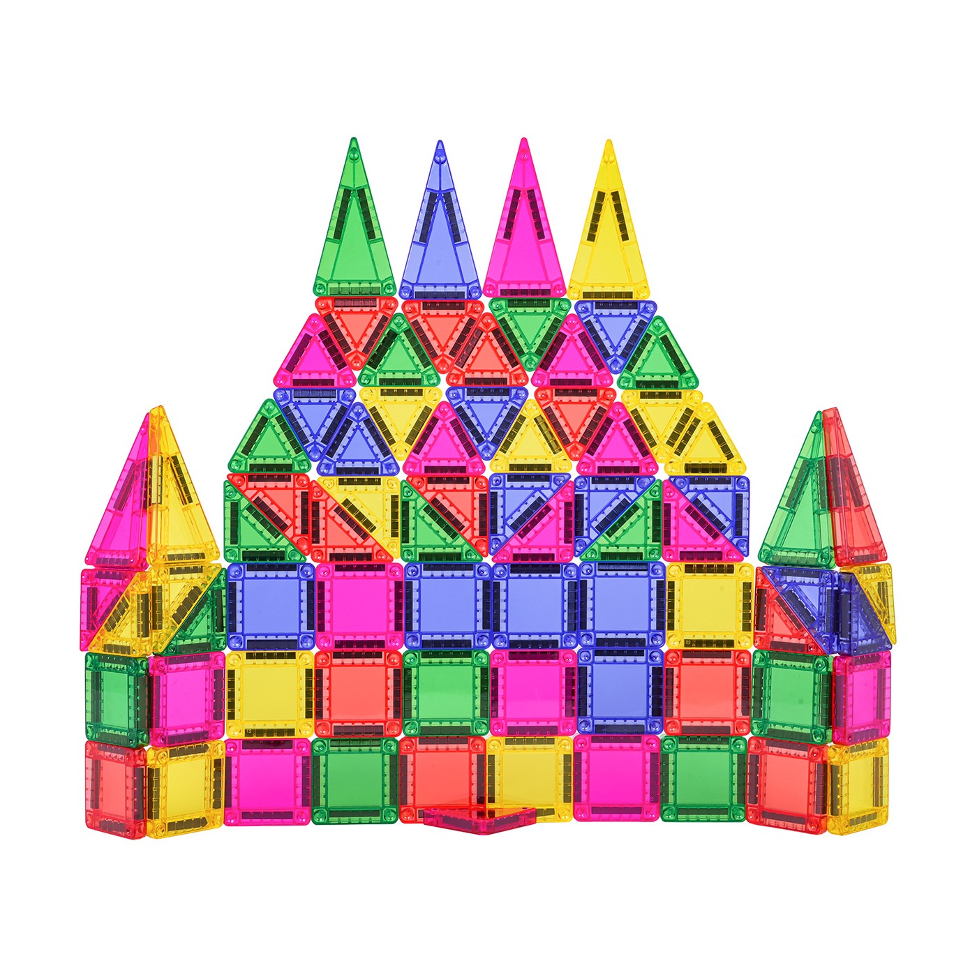 Set of Colorful Magnetic Blocks 75 pcs.