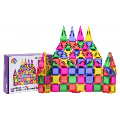Set of Colorful Magnetic Blocks 75 pcs.