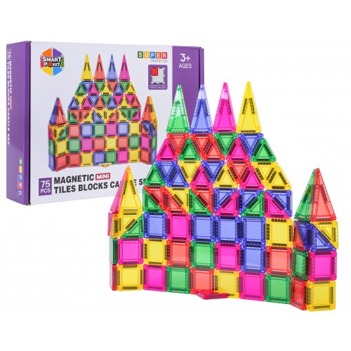 Set of Colorful Magnetic Blocks 75 pcs.