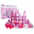 Pink Princess Magnetic Blocks Set 126 pcs.