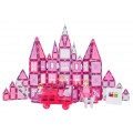 Pink Princess Magnetic Blocks Set 126 pcs.