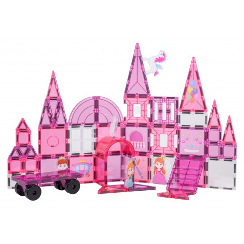 Pink Princess Magnetic Blocks Set 58 pcs.