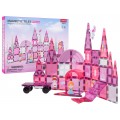 Pink Princess Magnetic Blocks Set 58 pcs.