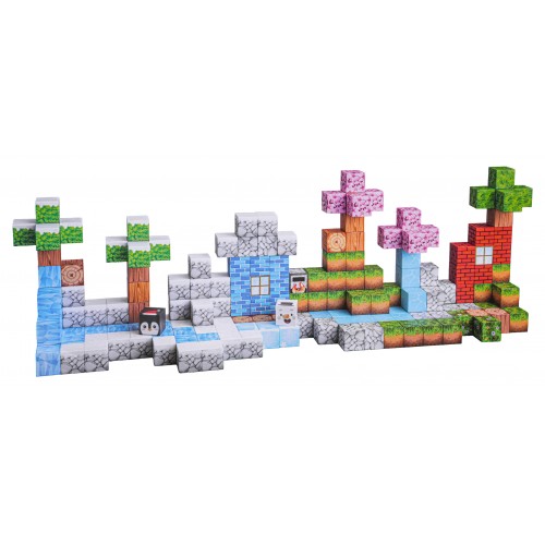 Set of Magnetic Cubes, Blocks, 384 pcs.