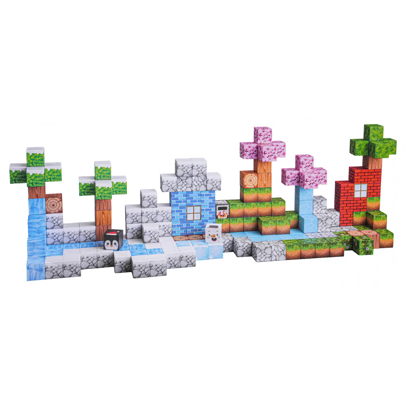 Set of Magnetic Cubes, Blocks, 384 pcs.