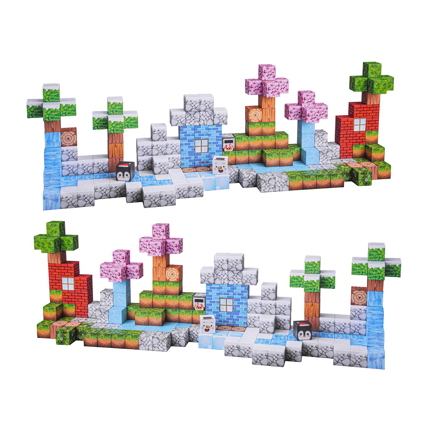 Set of Magnetic Cubes, Blocks, 384 pcs.