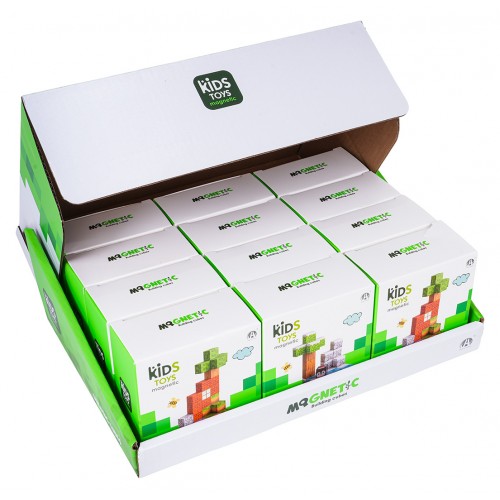 Set of Magnetic Cubes, Blocks, 384 pcs.