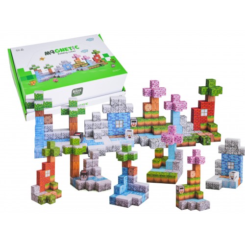 Set of Magnetic Cubes, Blocks, 384 pcs.