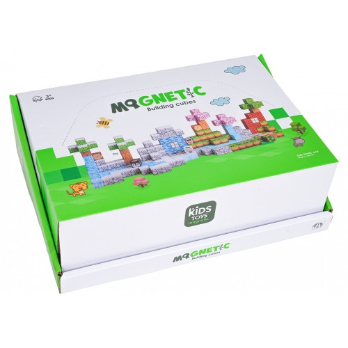 Set of Magnetic Cubes, Blocks, 384 pcs.