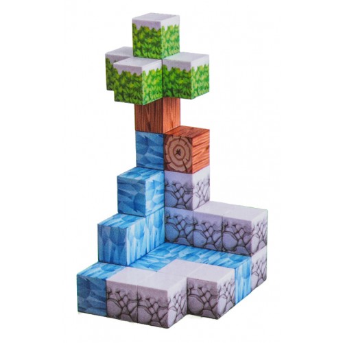 Set of Magnetic Cubes, Blocks, 384 pcs.