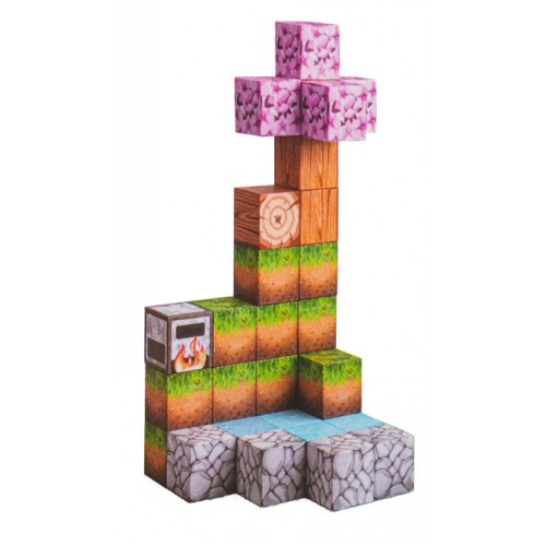 Set of Magnetic Cubes, Blocks, 384 pcs.