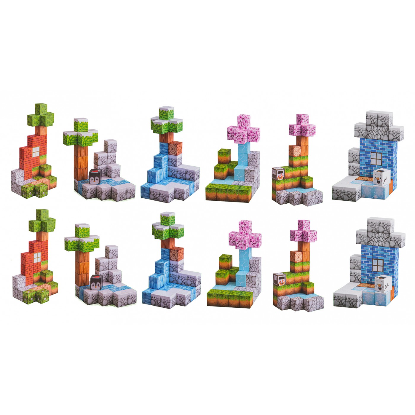 Set of Magnetic Cubes, Blocks, 384 pcs.