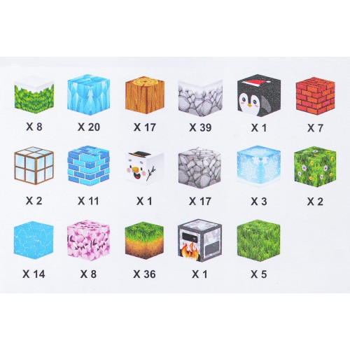 Set of Magnetic Cubes, Blocks, 384 pcs.