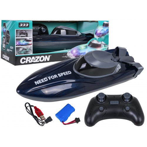 R/C Boat with Backlight Blue