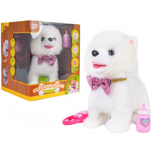 Interactive White Dog