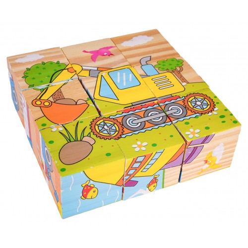 Wooden Blocks for the Youngest Vehicles Edition