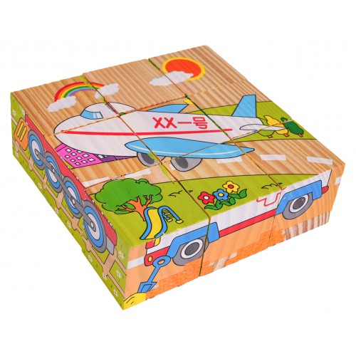 Wooden Blocks for the Youngest Vehicles Edition