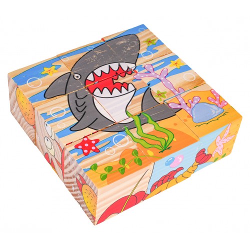 Wooden Blocks for the Youngest, Ocean Edition
