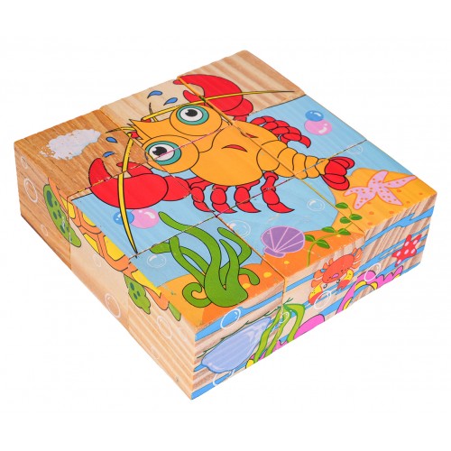 Wooden Blocks for the Youngest, Ocean Edition