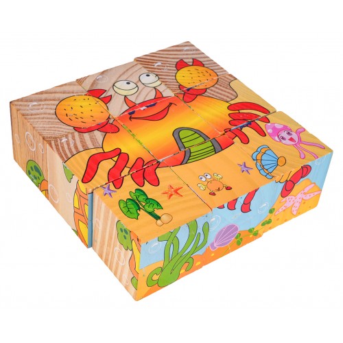Wooden Blocks for the Youngest, Ocean Edition