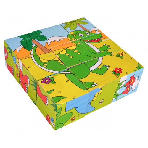 Wooden Blocks for the Youngest Dinosaurs Edition