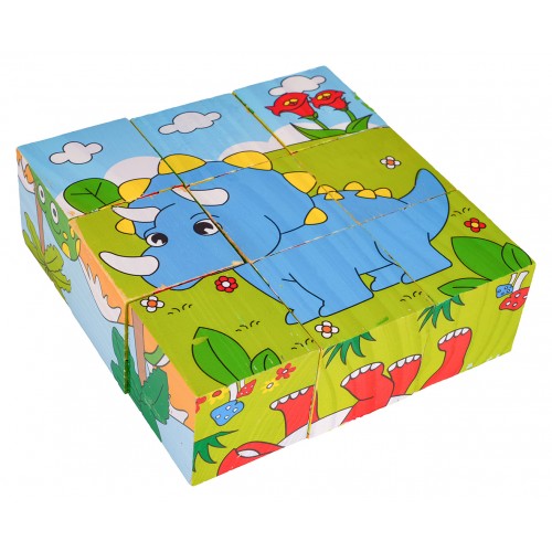 Wooden Blocks for the Youngest Dinosaurs Edition
