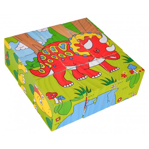 Wooden Blocks for the Youngest Dinosaurs Edition