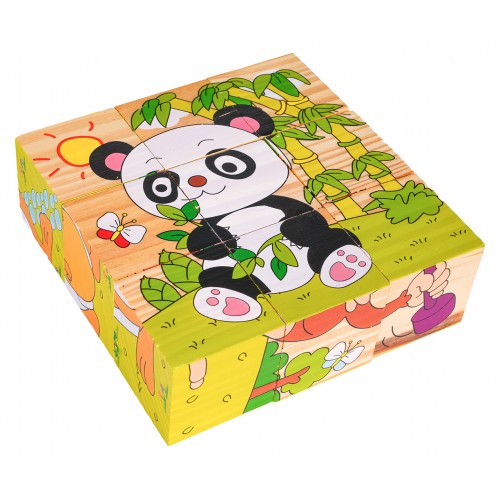 Wooden Blocks for the Youngest, Exotic Animals Edition
