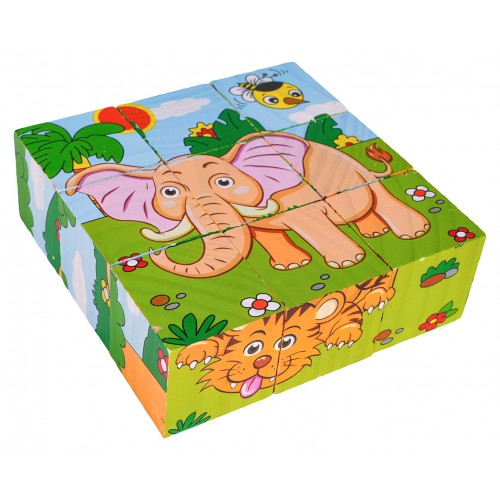 Wooden Blocks for the Youngest Safari Edition
