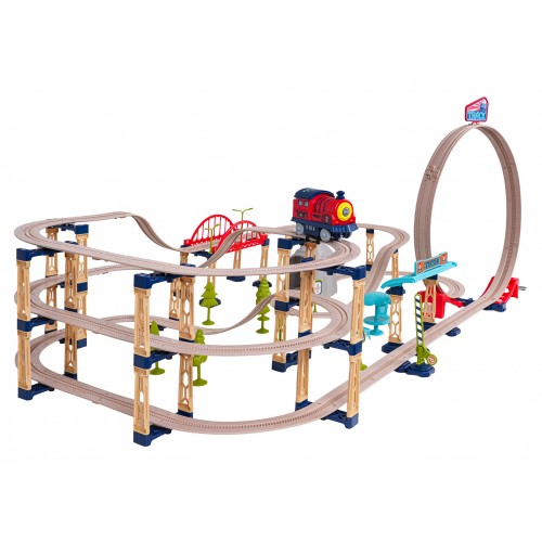 MEGA Train Track Set 146pcs + Accessories