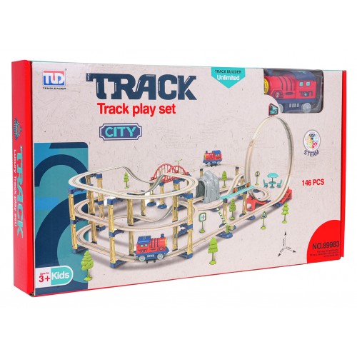 MEGA Train Track Set 146pcs + Accessories