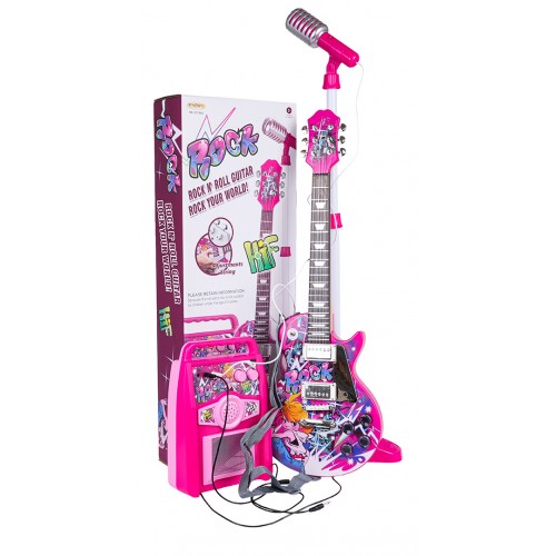 Guitar + Amplifier Set Pink